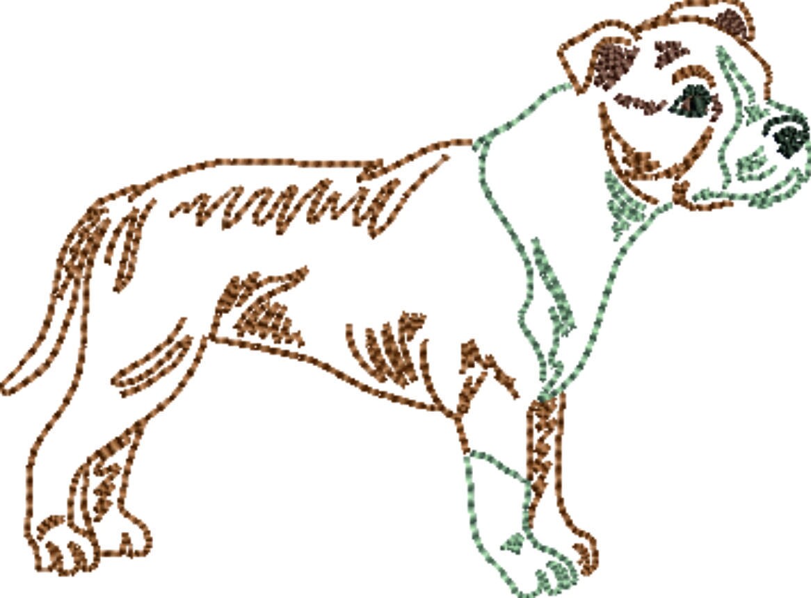 Hunde-Stickdateien Auf USB – über 450 PES Designs Für Stickmaschinen (Brother Kompatibel)