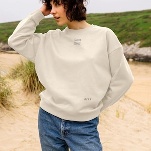 Frauen Oversized Sweat Top aus Baumwolle &quot;