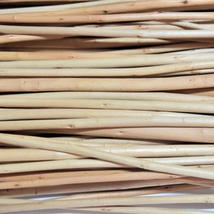25x willow branches 22 inches or 57 cm without bark, a bundle of 25 branches, real willow wood, craft decor, twigs hand de barked