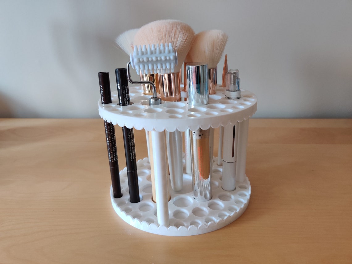Custom Makeup and Brush Stand Minimalist Organization System Etsy