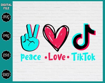 Download Peace Love Tiktok Etsy