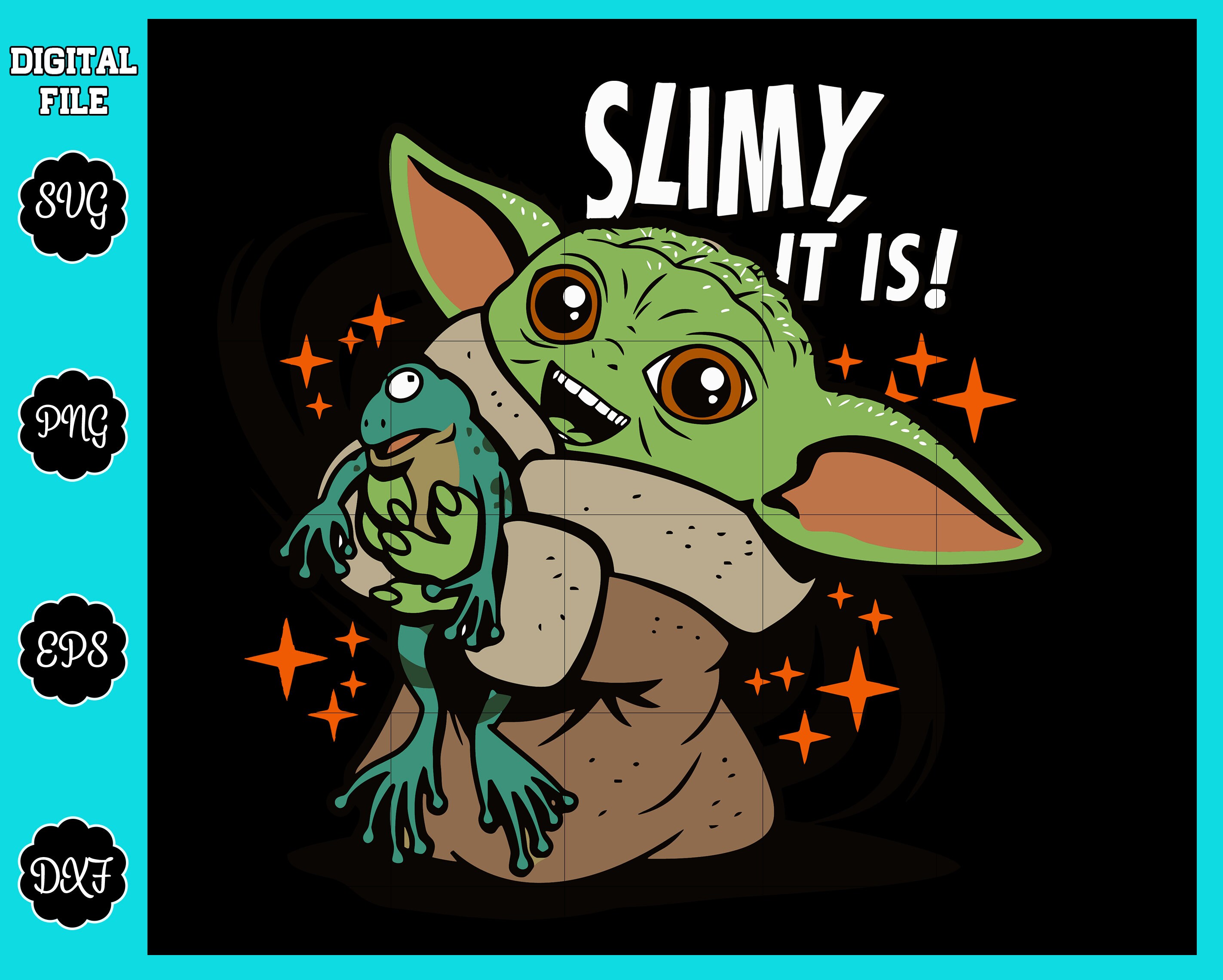 Yoda svg png dxf eps digital file Etsy