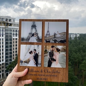 5th Wood Anniversary| Sentimental Gift Gift for Him | Gifts for Boyfriend| Wooden Photo Frame | Engagement Couple Gift | Christmas Gifts