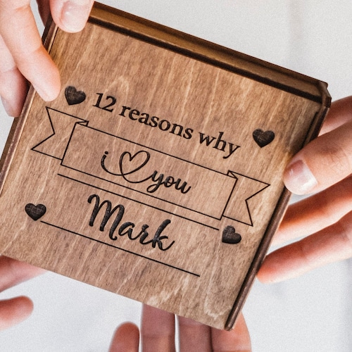 Personalized 12 Reasons Why I Love You Birthday Gift for Etsy