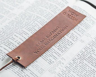Personalized Gift for Couples Custom Bookmark Anniversary Gifts for Her Quote Bookmark Leather Bookmark Gift for Him Romantic Gifts