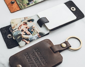 Personalized Photo Keychain for Boyfriend Birthday Gift for Him Her Photo Gift