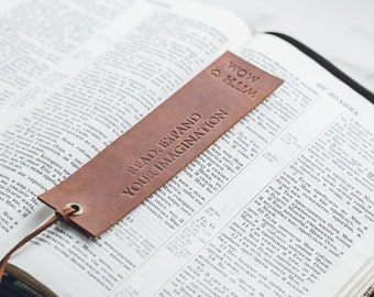 Personalized Gift | Custom Bookmark | Handmade | Unique Bookmarks | Quote Bookmark | Leather Bookmark | Christmas Gift | Best Friend Gift