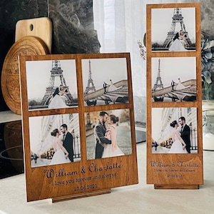 Personalized Wooden Anniversary Gifts With Your Photo Romantic Gifts for Couples Photo On Wood Gift for Him for Her Wedding Gift