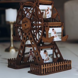 Personalized Photo Ferris Wheel  Wooden Home Decor