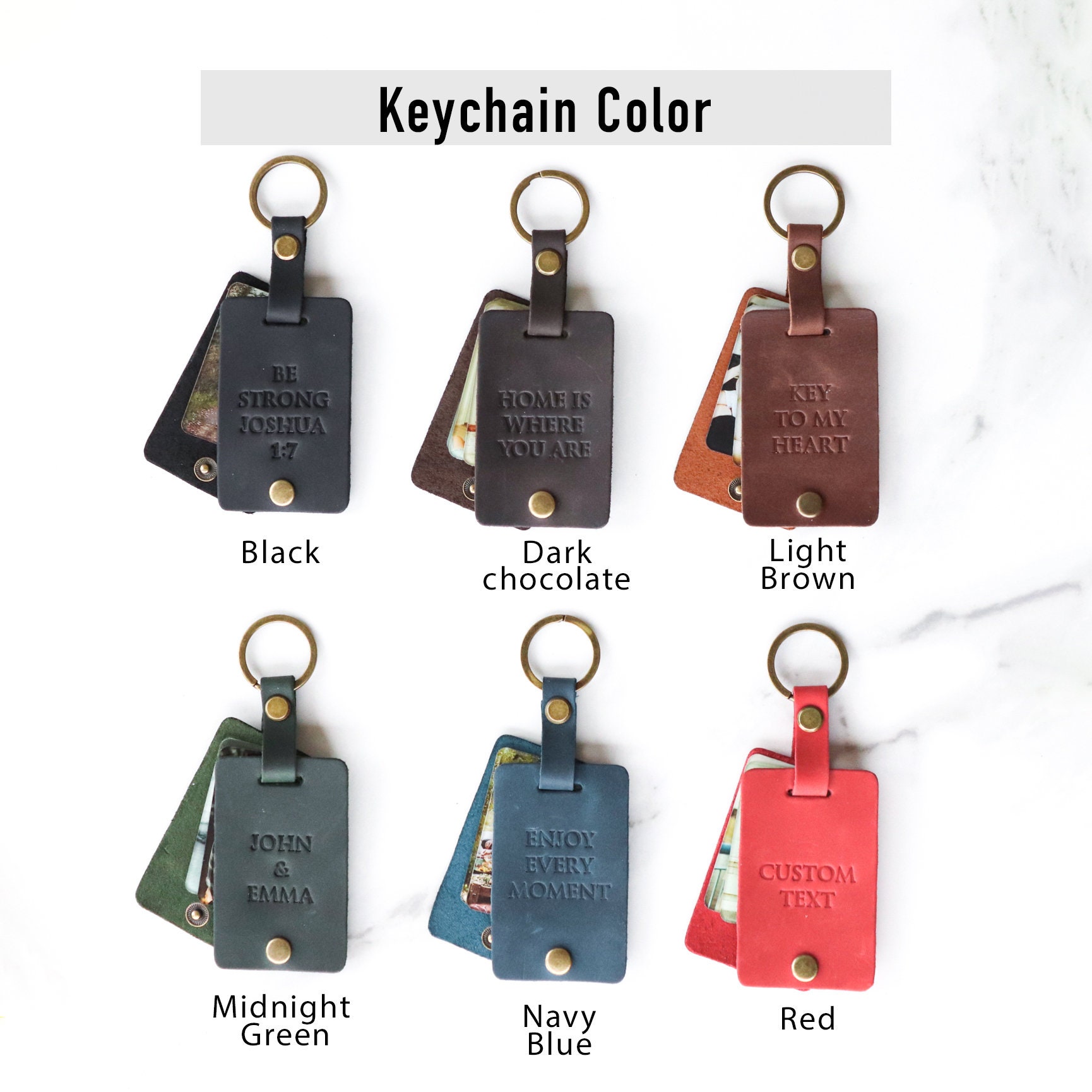 Man Accessory Leather Keychain With Photo Mothers Day Gift Personalized Photo Keyring Unique Boyfriend Gift Keychain For Him Gift Men