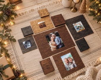 Custom Photo Puzzle with Engraved Love Messages, Personalized Valentine’s Day Gift, Wedding Anniversary Keepsake for Couples