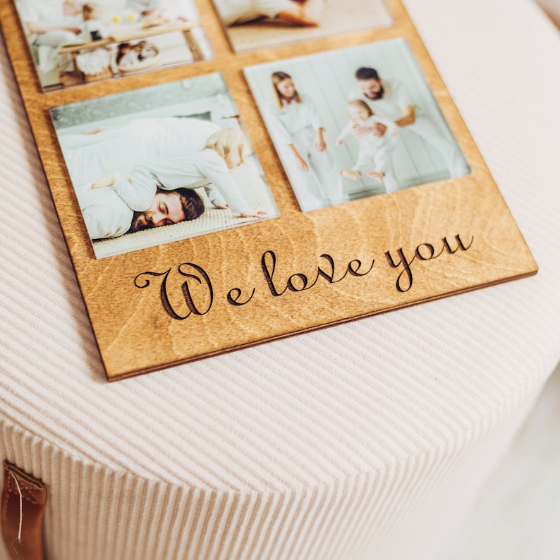 Giftove Regalo Personalizzati per il Nonno - Lampada Personalizzata con Cornice Fotografica Acrilico - Idee Regalo per la Festa del Nonno - Regali Compleanno Nonno - Regali Natale Originali del 2025