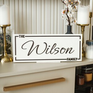 Einzigartiges Hochzeitsgeschenk für Paar Hölzern Letzte Familie Zeichen Einweihungsparty Jahrestag Geschenk für Sie Ihn Hochzeit Neues Zuhause Geschenk Individueller Namensschild