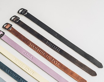 Personalized Leather Bracelet