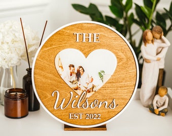 Custom Housewarming Anniversary Gift Wedding Family Personalized Wooden Last Name Sign Home Gift Unique Wedding Gift For Couple