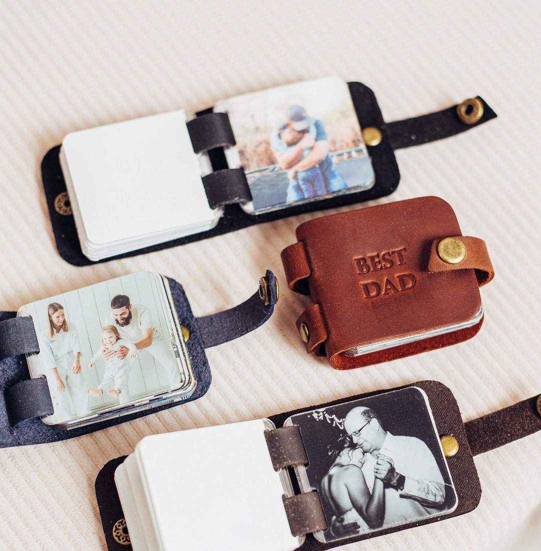 Personalized Photo Album, Fathers Day Gift for Dad, Mini Photo Album, Anniversary Gift, Mom Gift