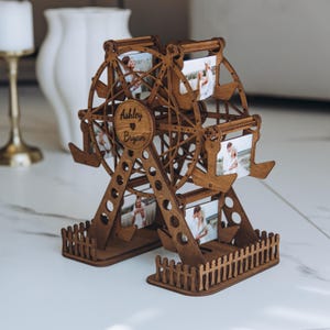 Personalized Photo Ferris Wheel Unique Wooden Photo Frame