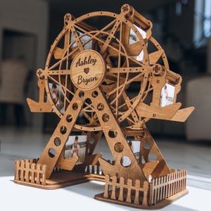 Personalized Photo Ferris Wheel Wooden Frame