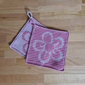 Crochet pattern potholder &quot;Flower&quot;