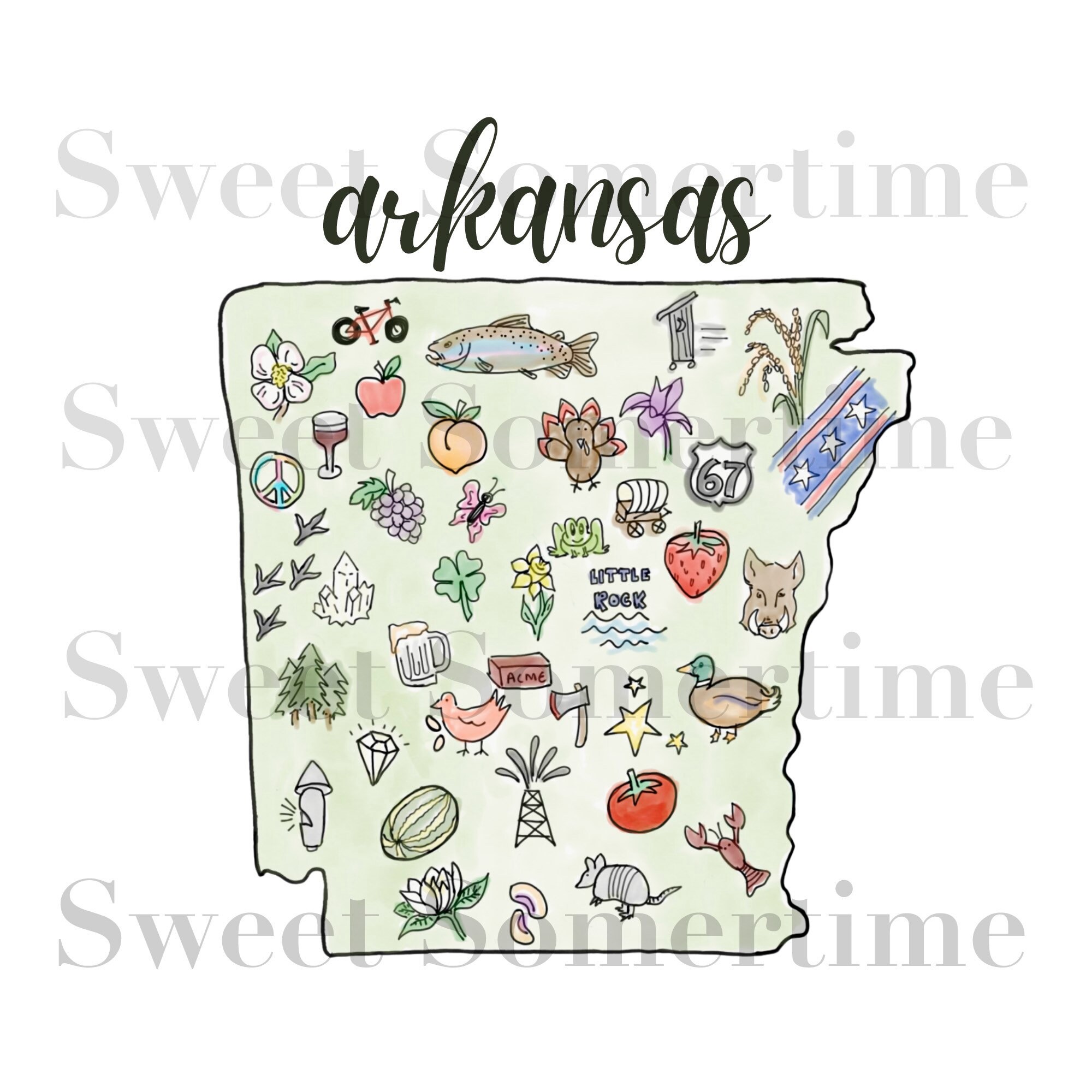 Festivals of Arkansas Playing Cards Etsy