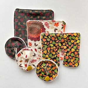 Organic Fall Themed Trach and Gtube Pads