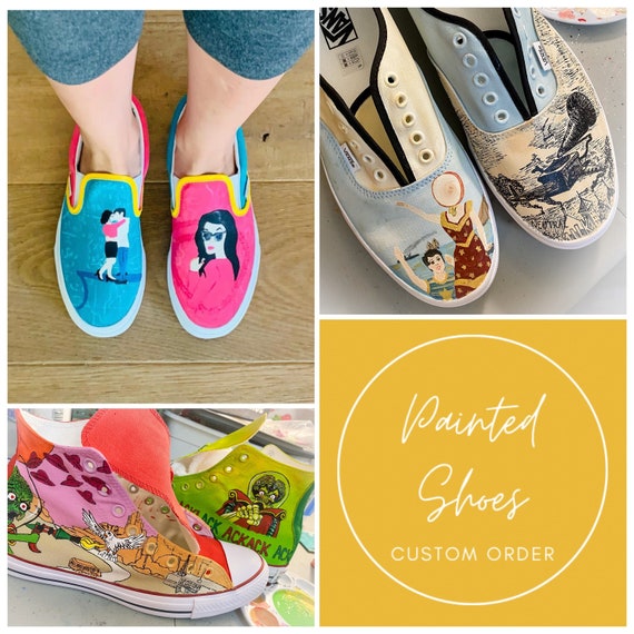 80+ Idea to Custom Painted your Vans Shoes