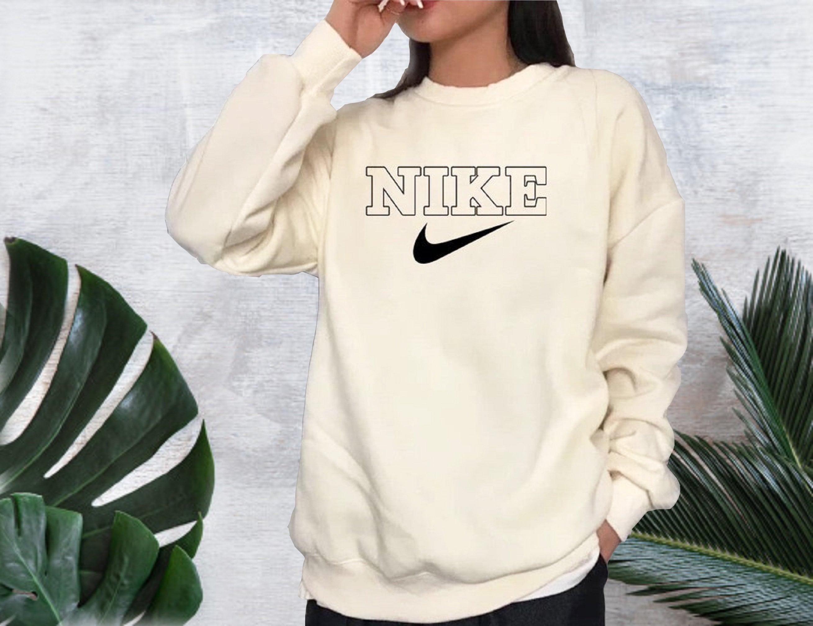 Vintage Nike Logo Crewneck Truien trui Vintage Sweatshirt | Etsy