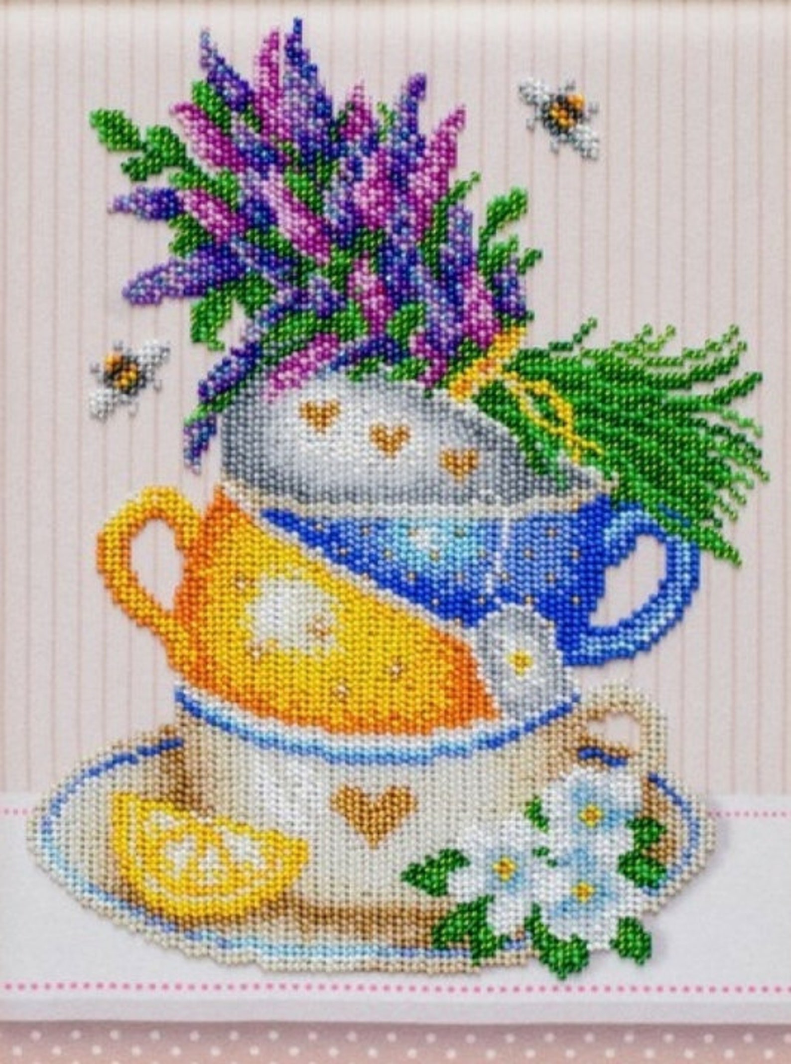 Bead embroidery kit for beginner Beaded embroidery DIY kit | Etsy