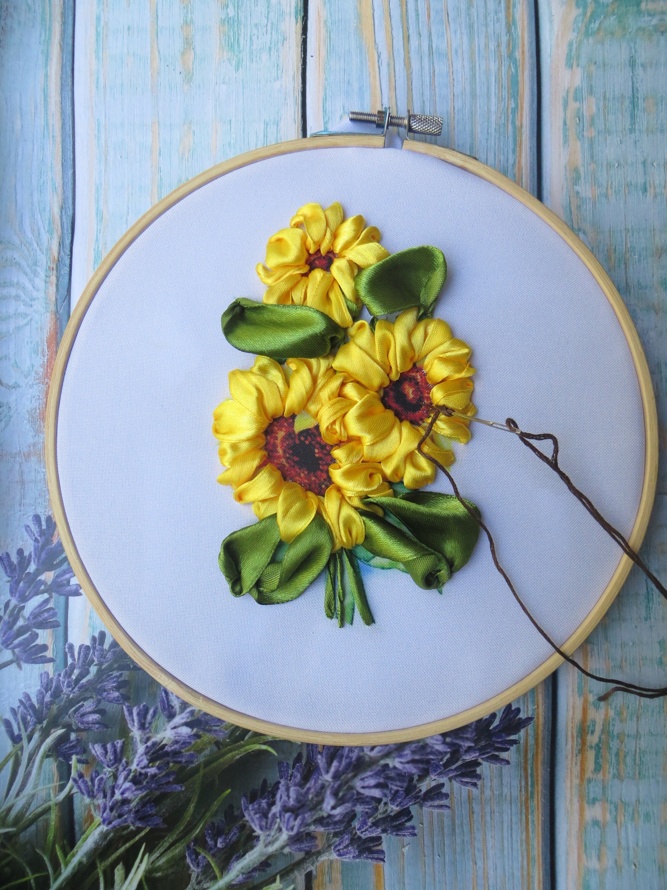 Silk ribbon embroidery KIT beginner christmas diy kit adult Etsy