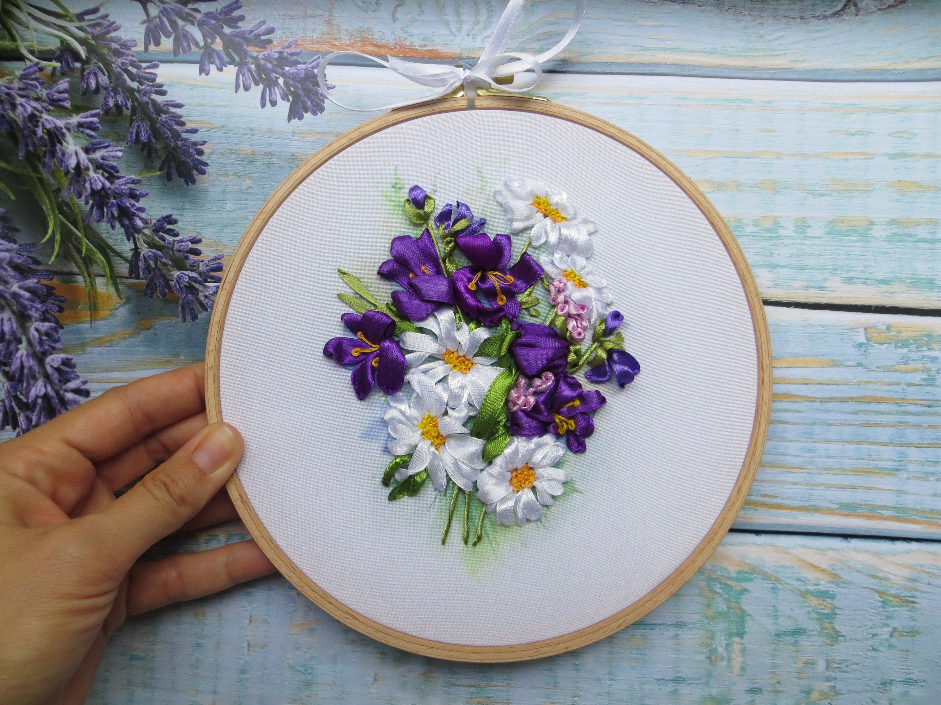 Silk ribbon embroidery KIT beginner christmas diy kit adult Etsy