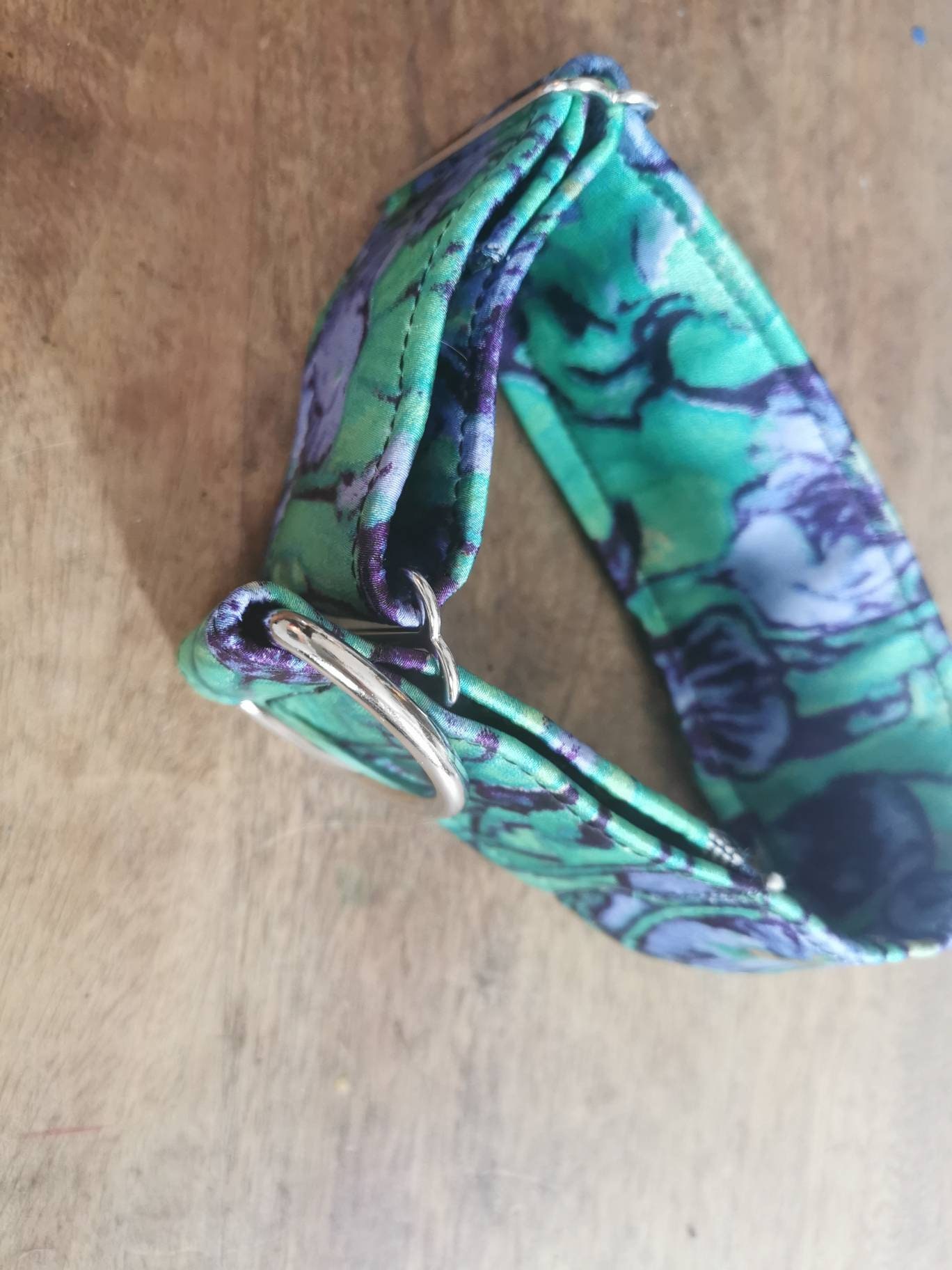 Collier Lévrier Whippet Réglable à Martingale Van Gogh Les Iris