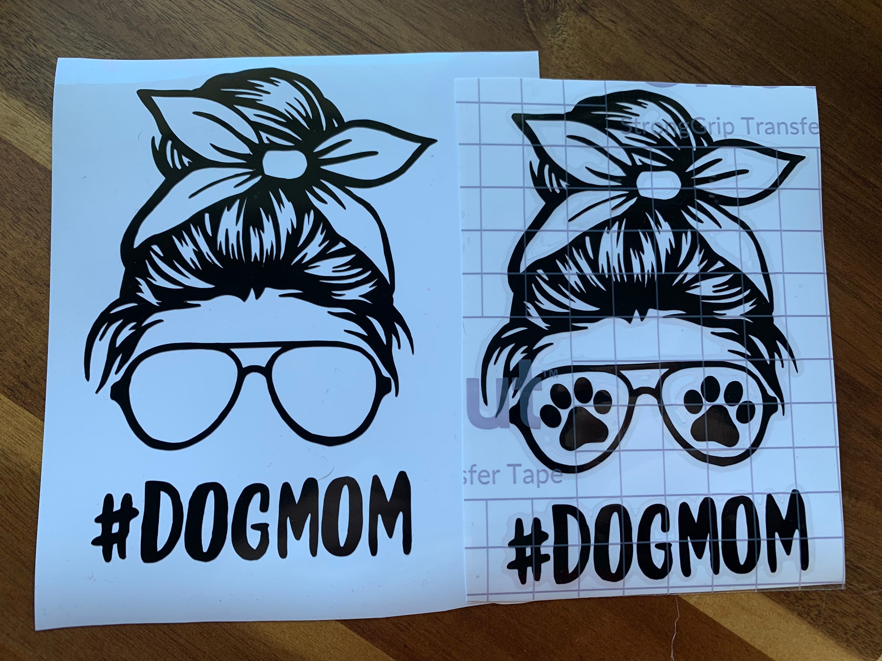 Dog Mom Messy Bun Vinyl Sticker for Car Laptop or Water | Etsy