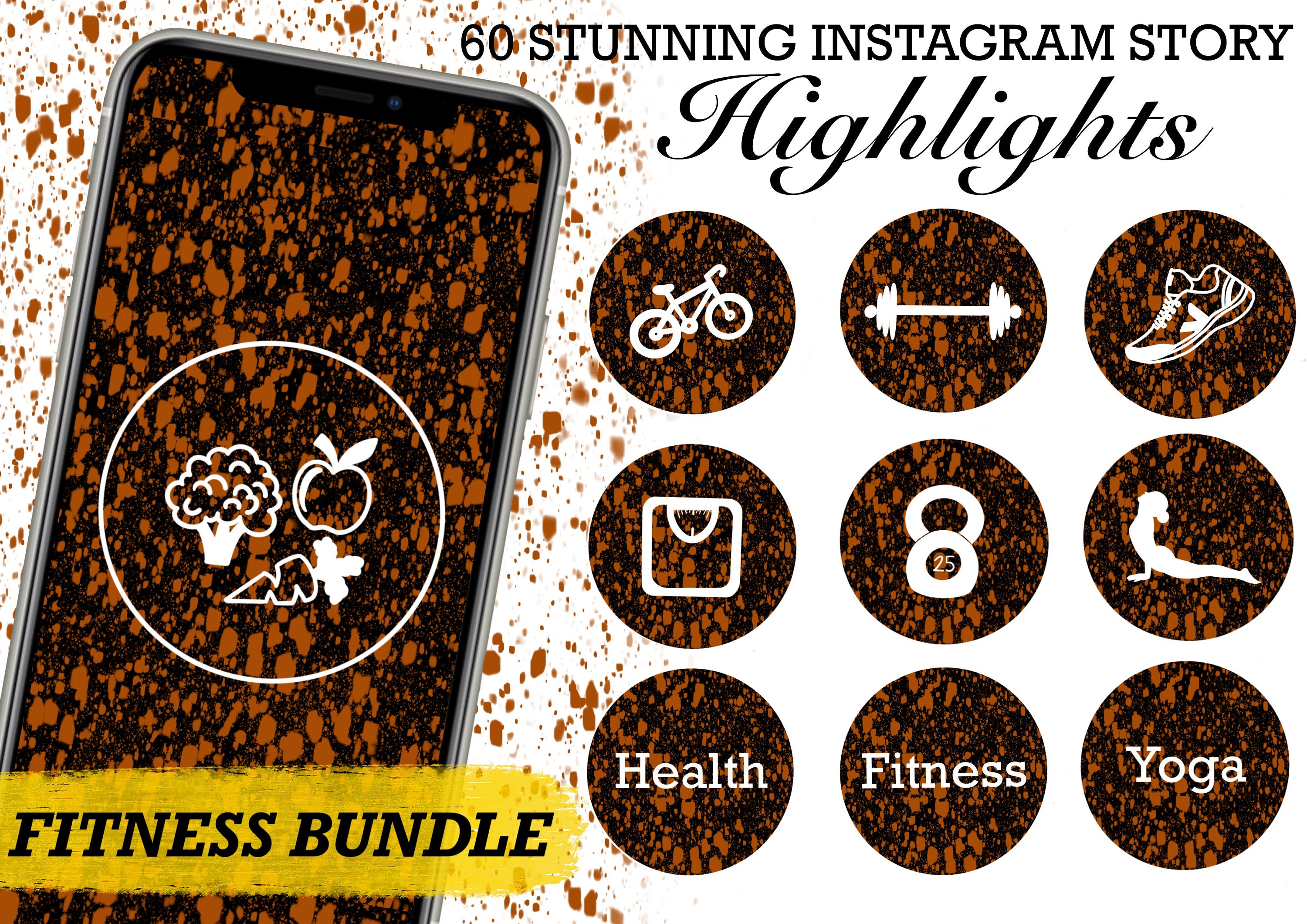 60 Fitness Instagram Highlights Fitness Instagram Story | Etsy