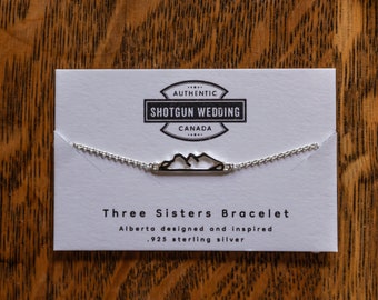 Three Sisters Canmore .925 Sterling Silver Bracelet
