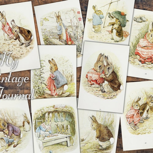 Peter Rabbit Digital Printable Jonk Journal Papers Papers - Etsy Peter Rabbit Digital Printable Jonk Journal Papers Papers - Etsy