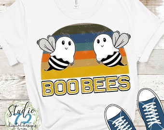 BooBees Halloween PNG - Boo Bees Funny Halloween PNG, Silhouette - Cricut, Instant Download