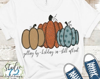 Fall Pumpkins Instant Download - Sublimation Design Digital Download PNG File, Clip Art, Grateful Thankful Blessed