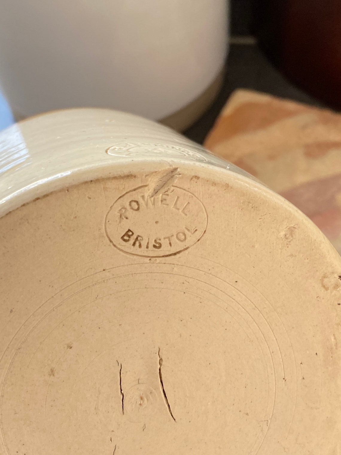 Vintage English Powell Bristol Jar English Pottery Antique Etsy