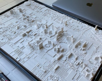 3D Las Vegas | Digital Files | 3D STL File | Las Vegas 3D Map | 3D City Art | 3D Printed Landmark | Model of Las Vegas Skyline | 3D Art