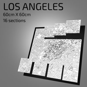 | 3D de Los Angeles fichiers numériques | | de fichiers 3D STL carte 3D de Los Angeles | | d’art de ville en 3D | de repère imprimé en 3D Maquette de Los Angeles Skyline | Ou: