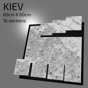 | 3D de Kiev fichiers numériques | | de fichiers 3D STL Kiev Carte 3D | | d’art de ville en 3D | de repère imprimé en 3D Maquette de Kiev Skyline | Art 3D
