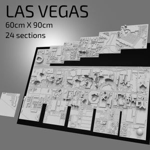 3D Las Vegas City Map | Printable STL Model - Etsy
