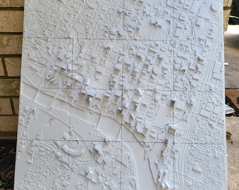 3D Austin City Map | Printable STL File
