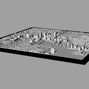 3D Baltimore | Digital Files | 3D STL File | Baltimore 3D Map | 3D City ...