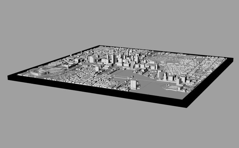 3D Baltimore Digital Files 3D STL File Baltimore 3D Map - Etsy