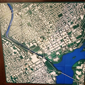 3D ottawa | fichiers numériques | | de fichiers 3D STL | de cartes 3D d’Ottawa | d’art de ville en 3D | de repère imprimé en 3D Maquette de la ligne d’horizon d’Ottawa | Art 3D