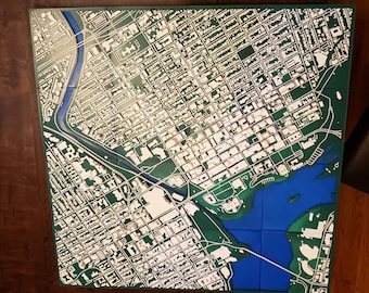 3D Ottawa Map | Printable STL File, City Skyline Art (Digital Download)