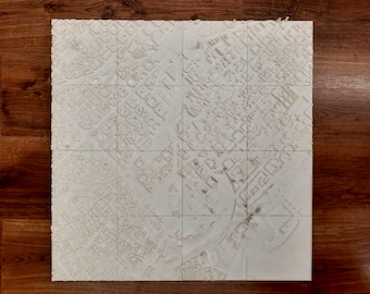 3D Barcelona City Map | Printable STL File