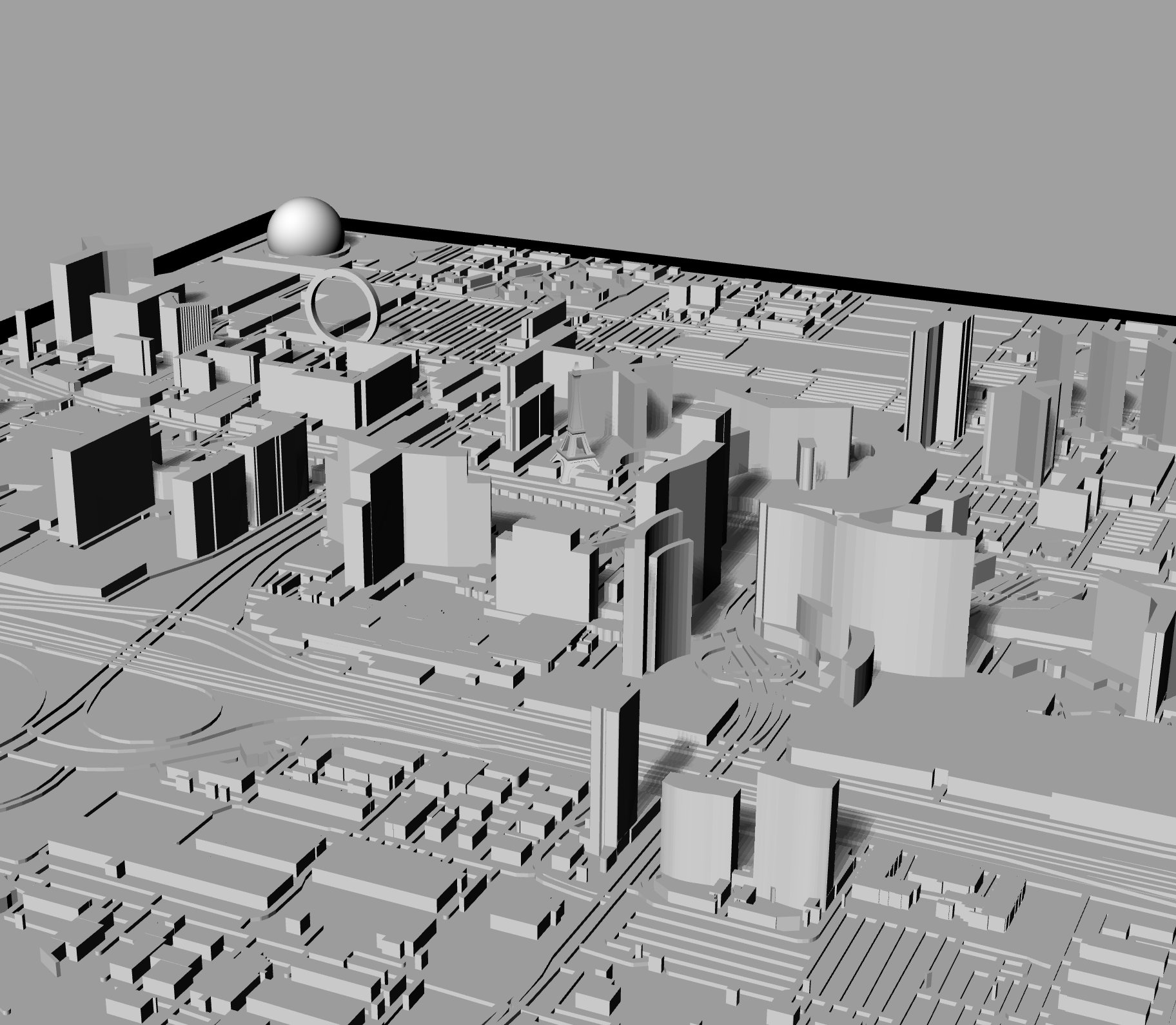 3D Las Vegas City Map | Printable STL Model - Etsy