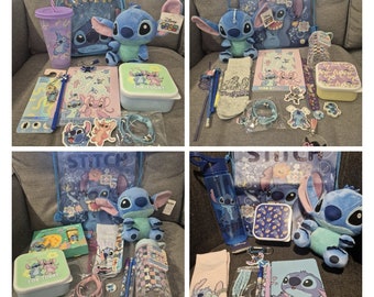 Disney stitch mystery box - with a variety of different items and a handmade keyring.